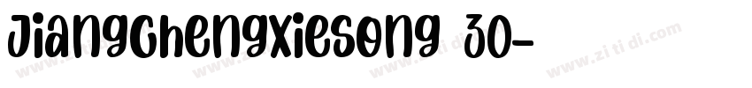 JiangChengXieSong 30字体转换